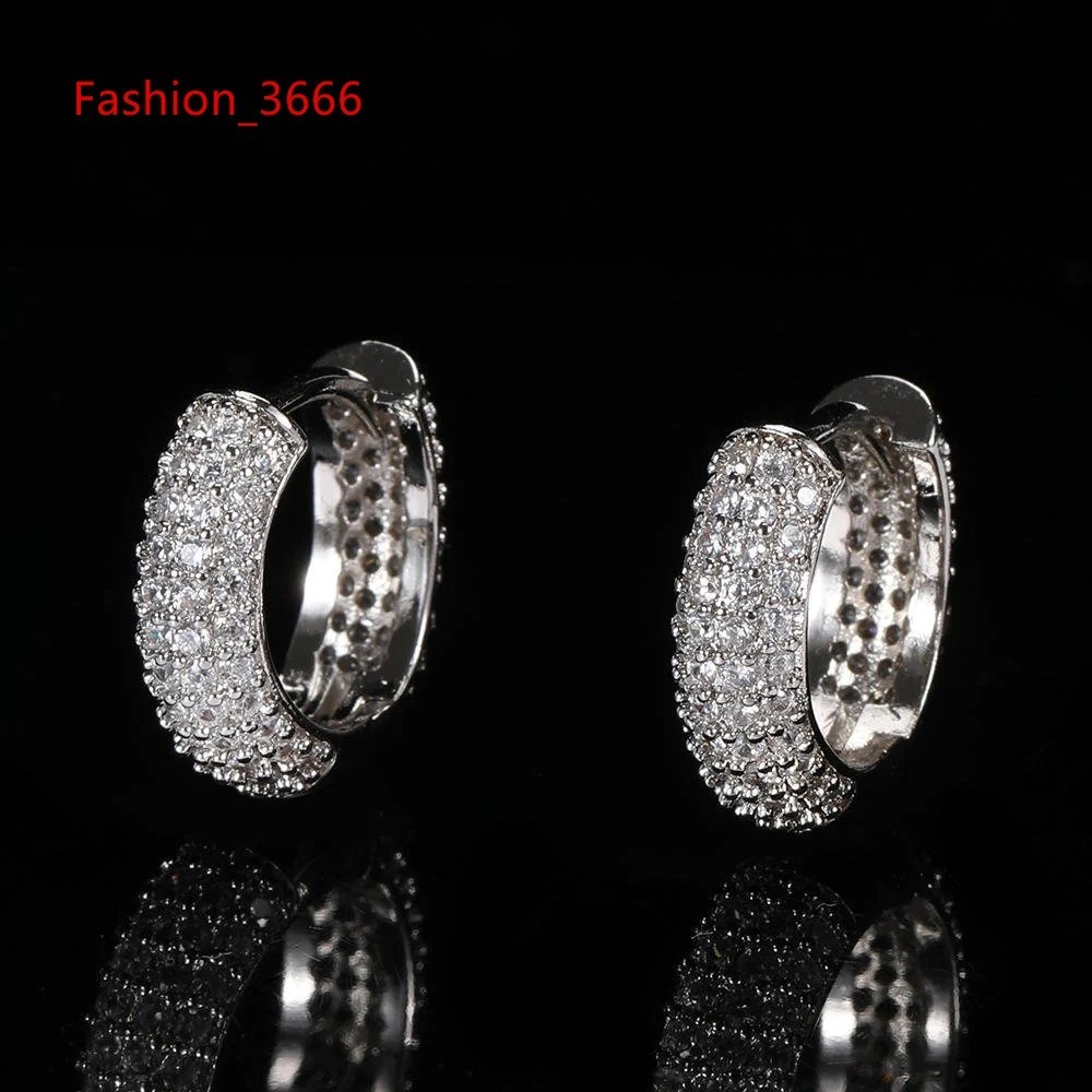 Luxury 2023 Moissanite Diamond Hip Hop Earrings 10K 14K 18K Solid Gold Stud Earrings 925 Sterling Silver for Women Men Gift