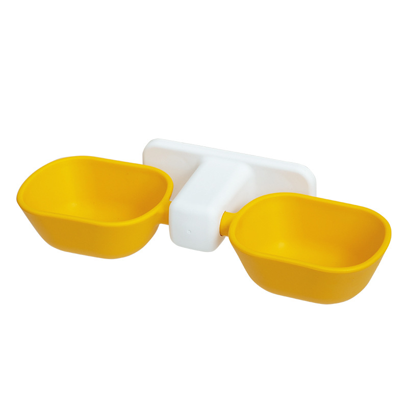 Hanging Pet Feeding System for Cats & Dogs Wall Mountable No Spill Food and Water Bowls