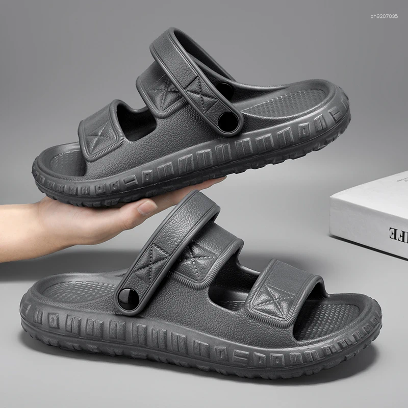 Sandals Men's Summer Styles. They Feature A Simple And Casual Design Are Highly Versatile Perfect For The Beach.