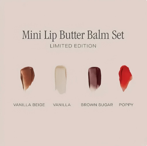 Mini Lip Butter Balm Set Moisturizing Lip Gloss smoothing lip lines lasting nourishment women daily natural soft lip gloss makeup