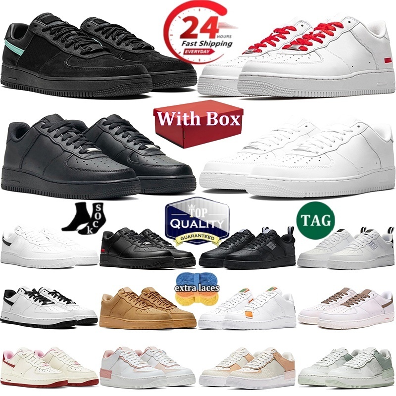 With Box Designer 1 Shoes One Sneakers Platform Shoe For Men Women Casual Shoes Triple White Black Wheat Pastel Pale Ivory Mens Trainers Sports