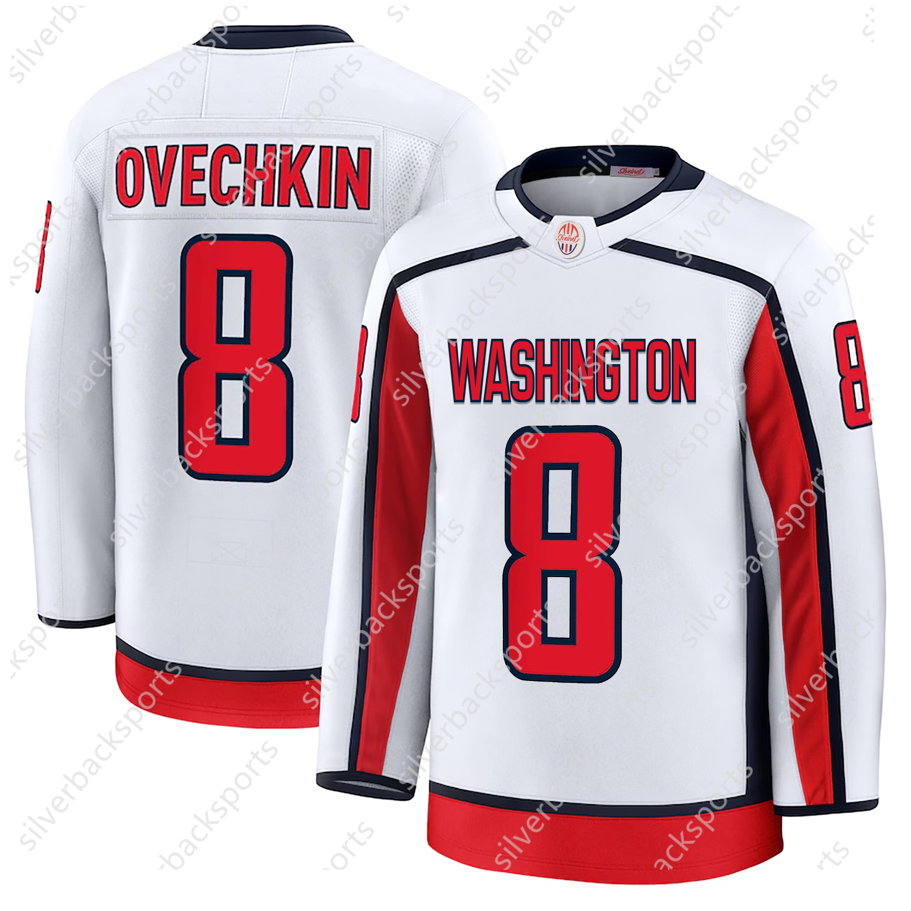 8 Ovechkin 2025 Cherry Blossom Hockey Jersey Dubois Oshie Wilsons Carlson McMichael Backstrom custom any team name logo