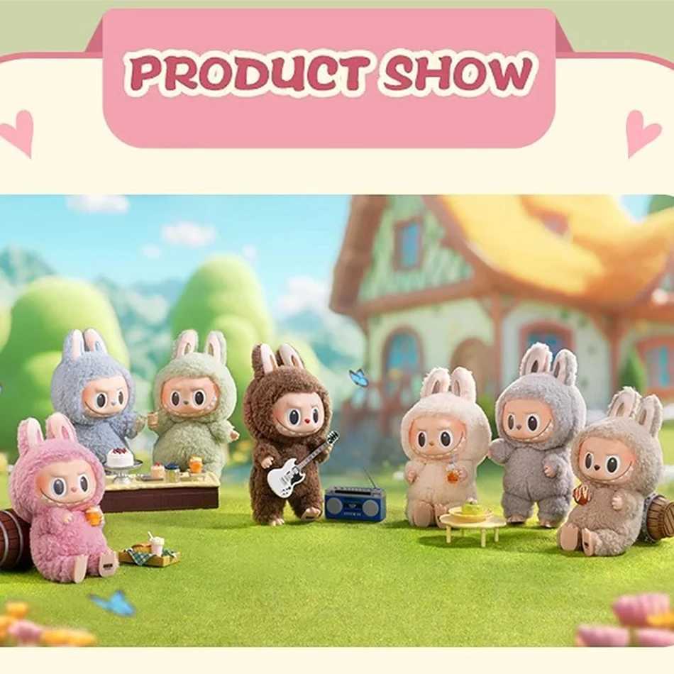 2025 Monster Labubu Sitting down Party Series Animated Character 5.9-inch Vinyl Base Doll Character Model Bag Keychain Surprise Gift Toy X250402