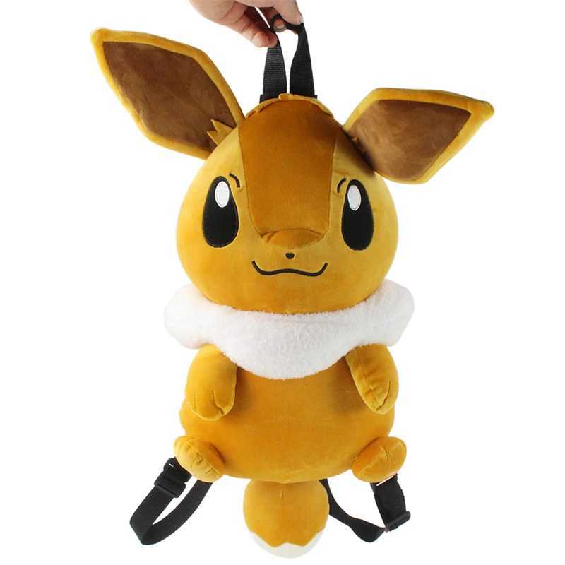 Cute Pocket Monsters Eevee Backpack Kawaii Plush Bag School Bag Couple Backpack Role Playing Prop Christmas Gift X250402