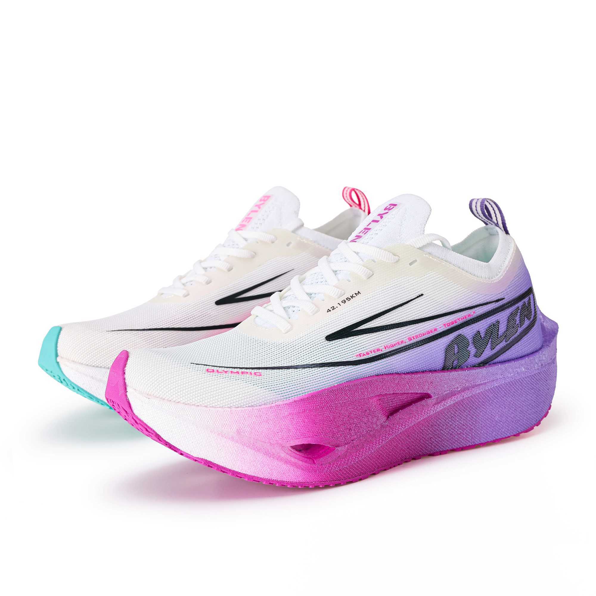 BYLEN Full Palm Carbon Plate Marathon Running Shoes Men Pro Tests Stable Support For Shock-absorbing Ultralight Bounce SneakersC250402