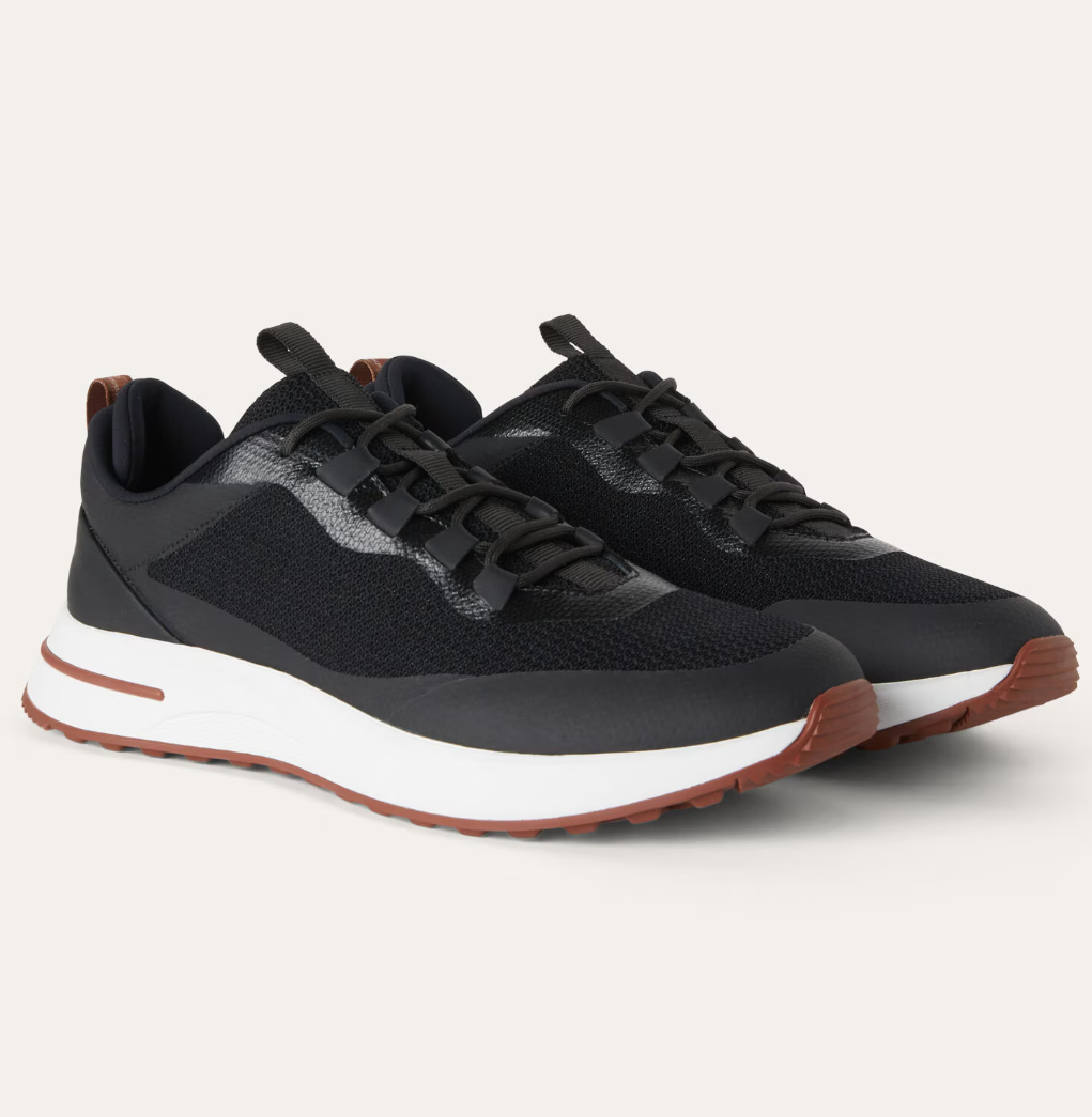 High Quality Men Weekend Walk Sneaker Three-dimensional Technical Knit Napa-leather Trainer Comfort Ultra-lightweight Soles Runner Sport Discount Walking