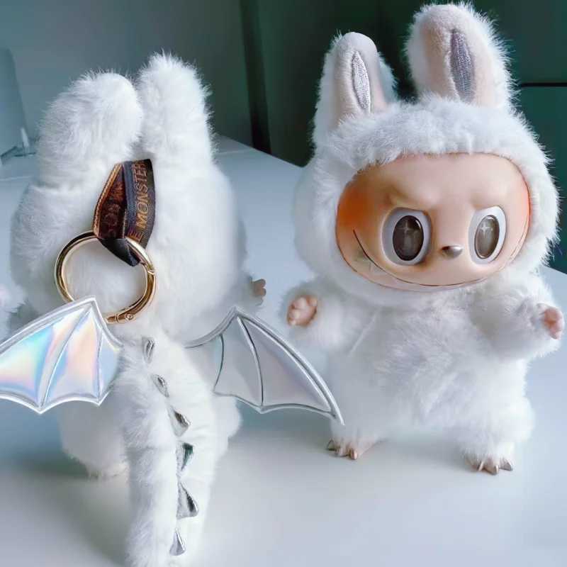 New Monster Zimomo Labubu Series Angel Creative Change Doll DIY Vinyl Pendant Doll Decoration Copy Toy Childrens Christmas Gift X250402