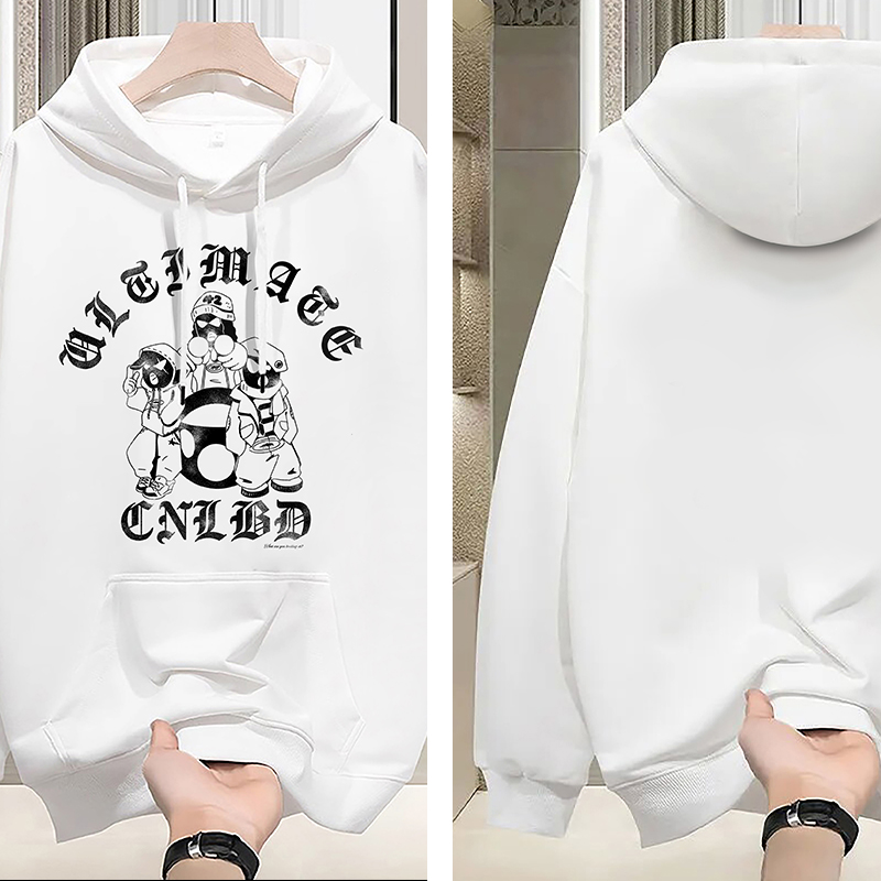 Men's Hoodies Luxury Crewneck Sweatshirt hoody Classic Streetwear Pure Cotton Loose Oversized Casual Trendy Women Clothing Sweatshirt M-5XL