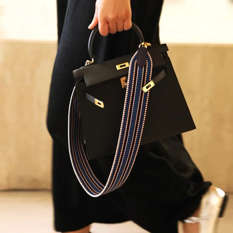 5cm Wide Swift Cowhide Canvas Bag Strap Versatile Style Suitable For Bag Shoulder Strap Crossbody Strap DIY 251030