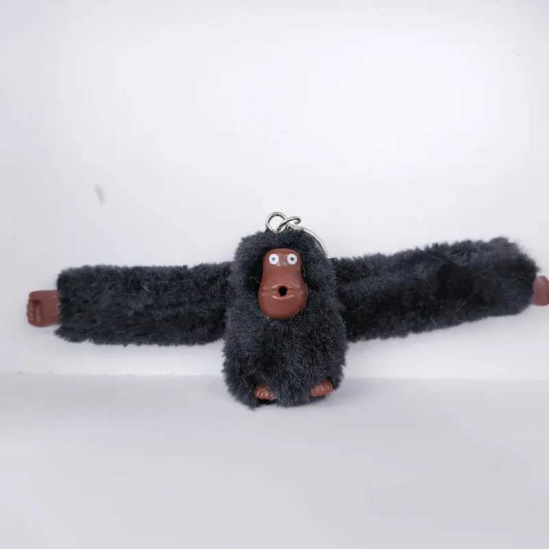 Plush monkey keychain fun gibbon car keychain gorilla backpack pendant long arm animal bag pendant keyring decoration gift W250402