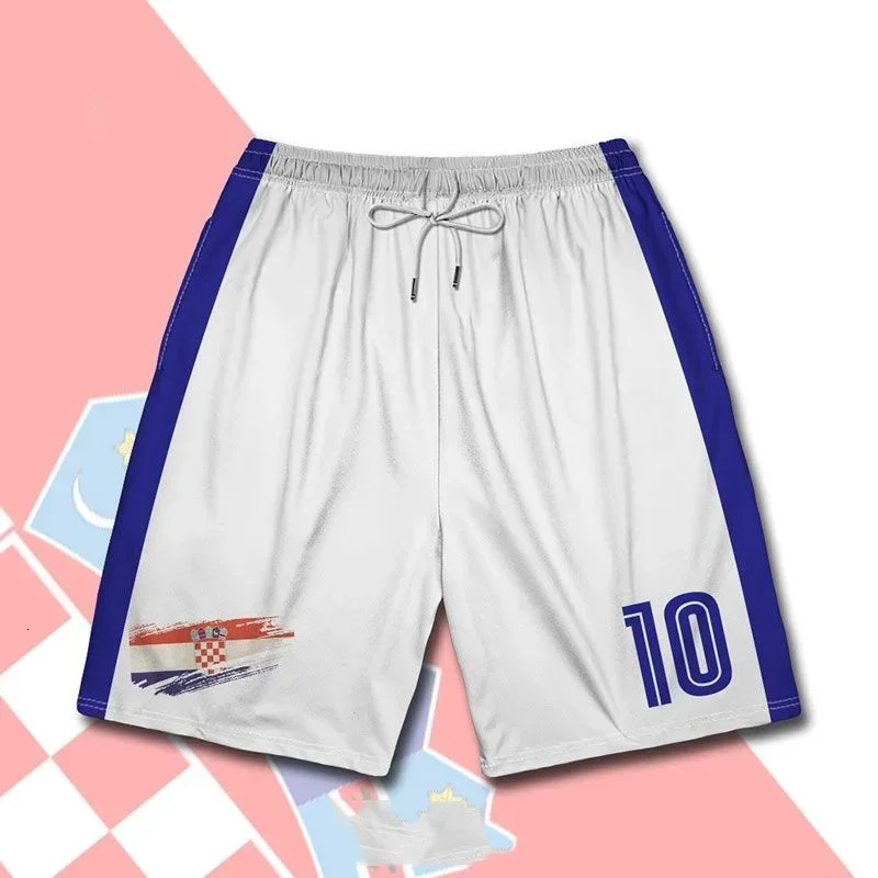 Switzerland Croatia football team home kit sports shorts for men and women 3D printed breathable fast drying comfortable 250322
