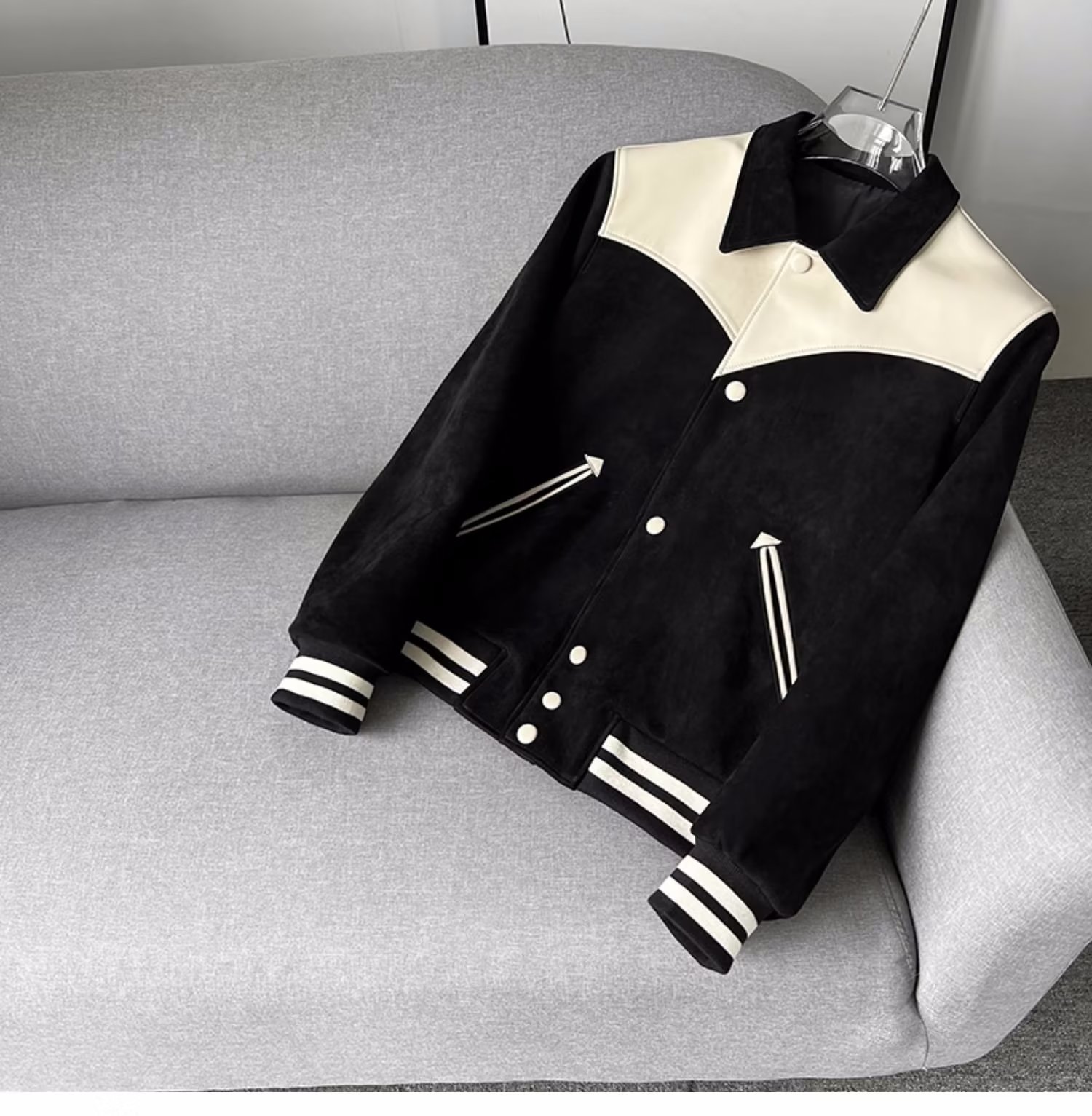 Loose-Fit Mens Outdoor Bike Rider Coat with Classic Collar Perfect Cold Weather Gear