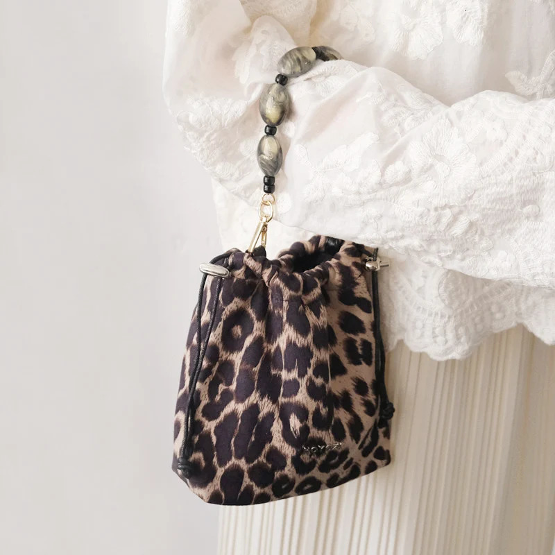 Fashion Woman Bag Accessory Detachable Vintage Grey Bead Chain Acrylic Bag Rope Strap Women Handbag Shoulder Handle Chains 251030