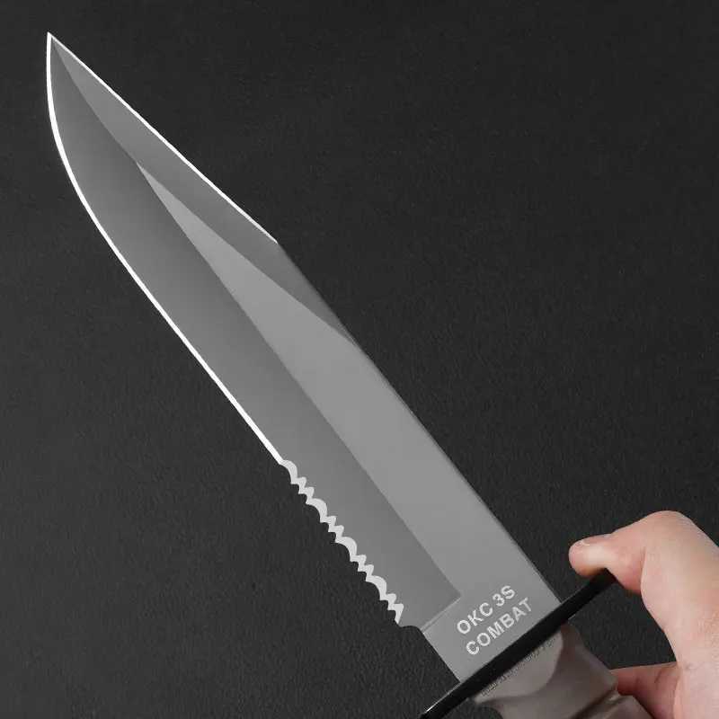 Outdoor camping knife multifunctional portable knife high hardness sharp knife survival knife hunting knifeW250402