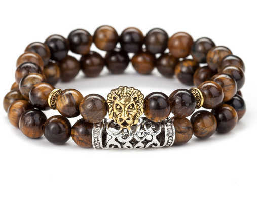 Chain New beads suitable for men smallest cross shaped bra natural tiger eyes wooden bracelet Metion agate stone Brazalete z250402