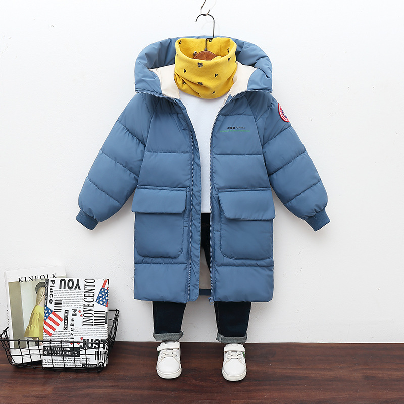 kids designer clothes Winter Cotton Coat with Hood, Unisex Long Baby Jacket for Toddlers & Infants, Thickened Warm Outerwear