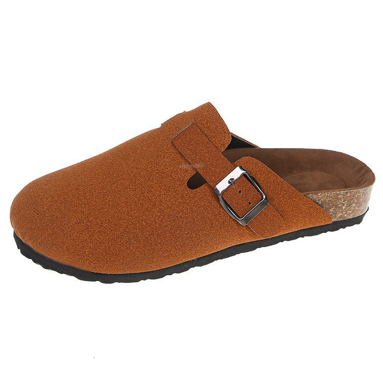2025S hot Designer Sandals With Free Shipping New Flat Bottom Lazy Man Baotou Slippers For Women's Outwear Matte Personalized Big Head Half Toe M