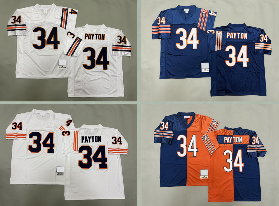 34 Walter Payton 1985 Men Stitched football Jerseys mesh Legacy Retired retro Classics Jersey women youth S-6XL Short sleeved