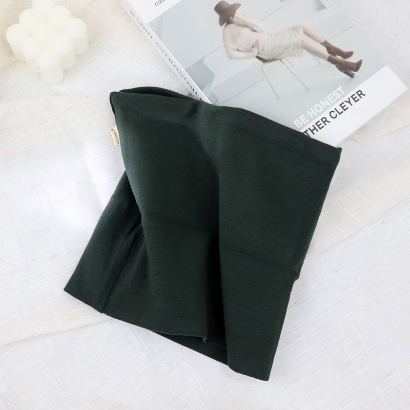 T398 pure cotton scarf neck collar men's neck cover winter women's warm Korean style atmosphere all-match white lazy style campus style