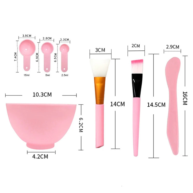 7pcsset Facial Brush Mask Bowl Spoon Set DIY Mixing Skin Care Beauty Tools Cosmetic Supplies Face Skin Care Kit 251030