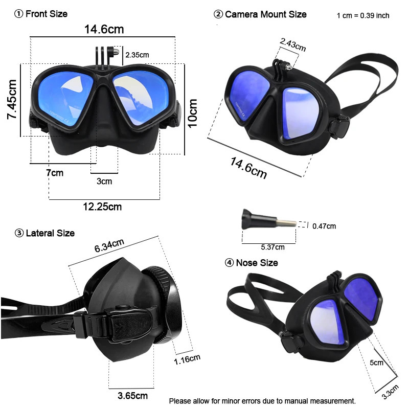 Professional Wet Low Volume Freediving Mask Tempered Glass dive Mask JType Diving Mask Snorkel Setbuceo 251028