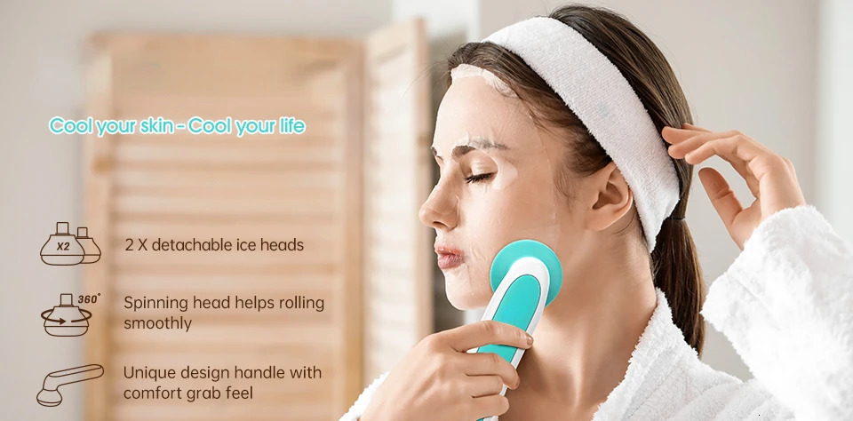 Face Ice Massager Cooler RollerIce Compress Hammer Skin Tighten Reduce Edema Shrink Pores Body Relax Cold Skincare Tools 251030
