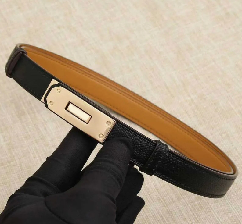 Designer Belt Woman Kelly Ceinture Luxe All-match Simple with Skirt Dress Suit Pants Tucked Waist Belt for Womens Belt Locking Buckle Tight Belts