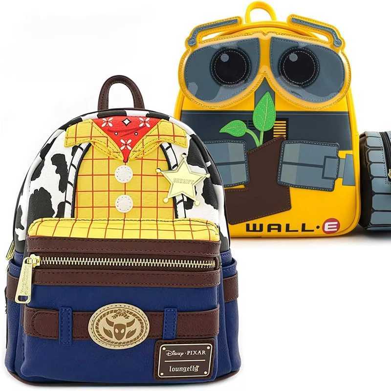 Pixar Woody Sheriff Mini Backpack Wall-E Double Shoulder Bag Travel Storage Bag Role Playing CHIldrens Christmas Gift X250402