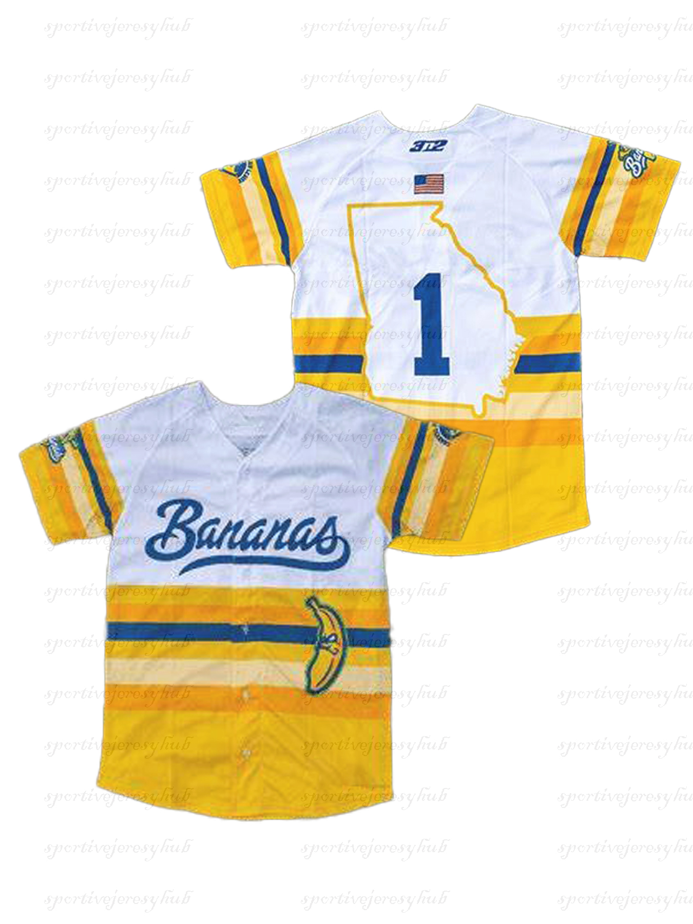 The Savannah Bananas Baseball Jersey Ball#1 Olson#8 Zack Phillips #29 RAC#15 Andy Archer #24 Stilts #14 All Stitched For Men Women Youth