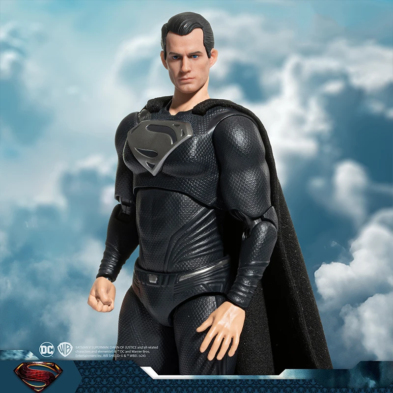 Fondjoy DC Comics Black Superman 1/9 Action Figure Wholesale - Justice League Collectible Model Kit with Movable Joints, Bulk Stock for Retailers