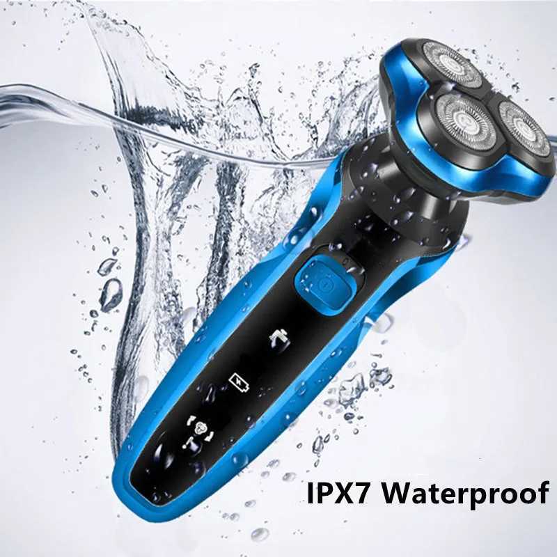 Mens electric shaver waterproof electric shaver beard trimmer wet dry dual-purpose shaver facial trimmer Z250402