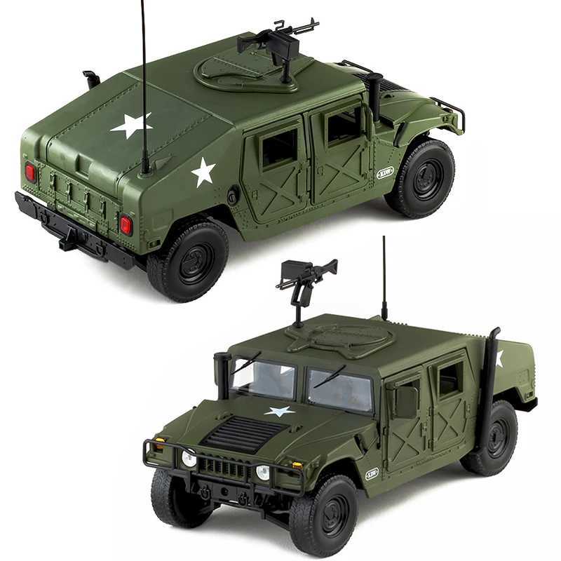 1 18 Hummer H1 alloy explosion-proof car model Diecasts simulation metal off-road vehicle armored vehicle model childrens gift X250402