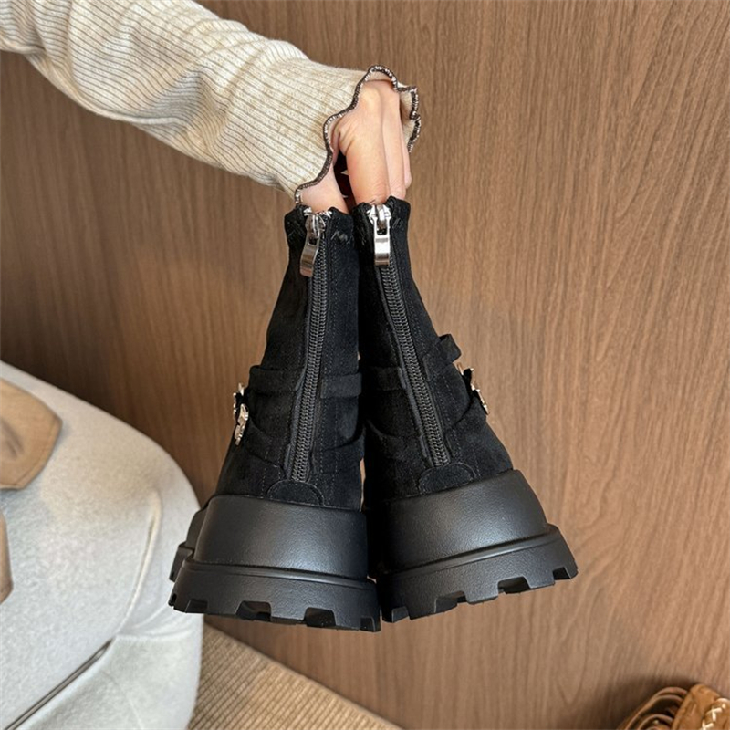 2025 new designer shoes free shipping winter half boots Non-slip outdoor casual snow boots women's velvet bow cotton shoes for warmth black white