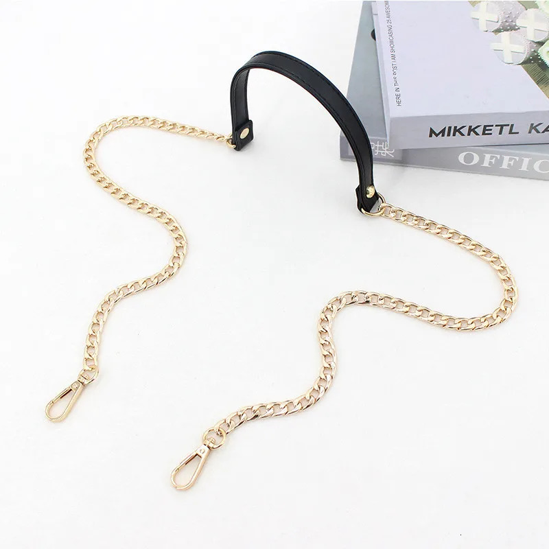 120cm Gold Metal Handbag Chain Fashion PU Leather Bag Strap Replaceable Shoulder Messenger Bag Belt DIY Bag Part Accessories 251030