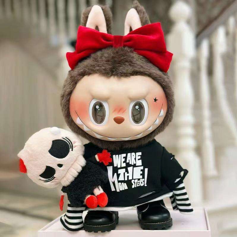 38Cm Labubu Original For Lububu Monsters Series Action Figures PVC Vinyl Doll Gift Box Catch Me If You Can Animal Themed Plush