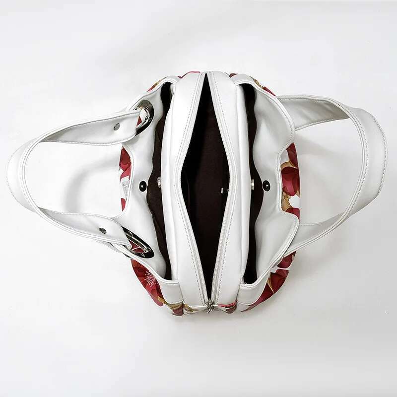 Fashion Printing Handbag Women PU Leather Handle Wild Brand Lady Tote Large Capacity Shoulder Bag Popular Shopping Purse sac