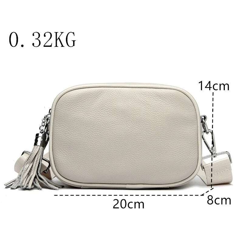 High Quality Cowhide Shoulder for Women Messenger Bags Ladies Genuine Leather Handbag Purse Female Casual Crossbody Bag