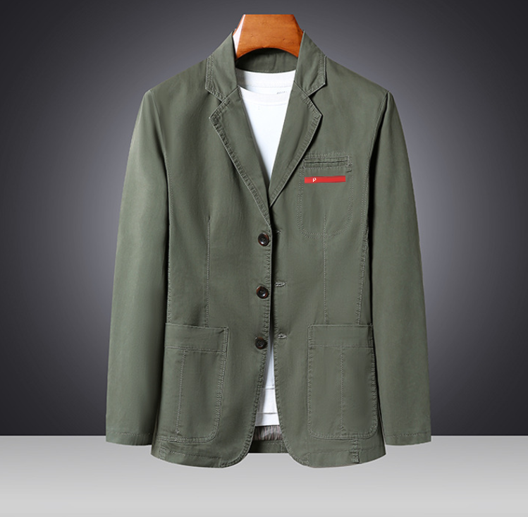 Men's Jackets Designer Fashion Brand Windproof Autumn Outwear Wind Breaker Vintage Classic Style Quality Cotton Coat Mens Work Jackets Male Blazers Jacket