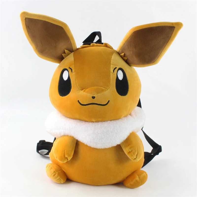 Cute Pocket Monsters Eevee Backpack Kawaii Plush Bag School Bag Couple Backpack Role Playing Prop Christmas Gift X250402