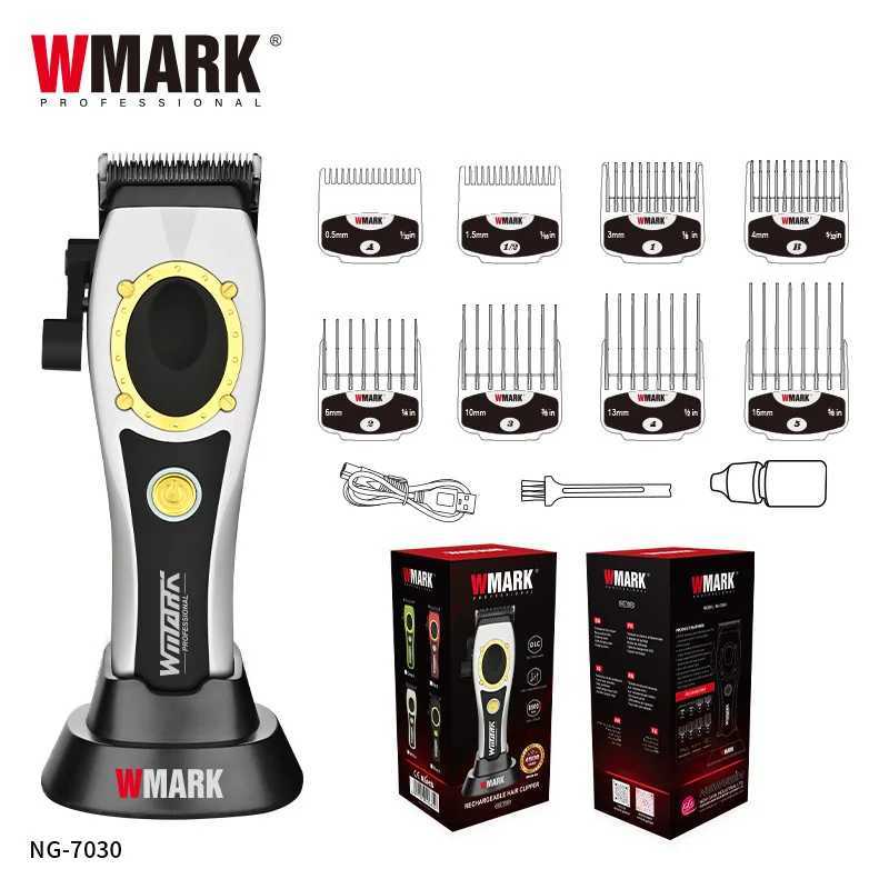 WMARK NG-7030+NG-7230 New Hair Clip Oil Head Finished Electric Hair Clip Hot Selling Charging Stand Hair Salon W250402