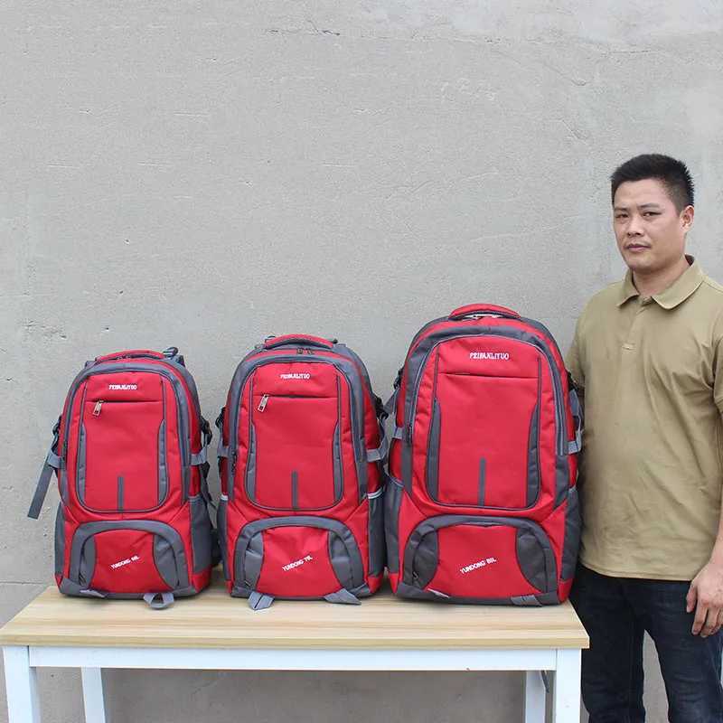3 sizes Travel Backpack for Men Outdoor Hiking Backpack Nylon Pack Camping Bag Travel Trip Luggage Rucksack MountaineeringC250407