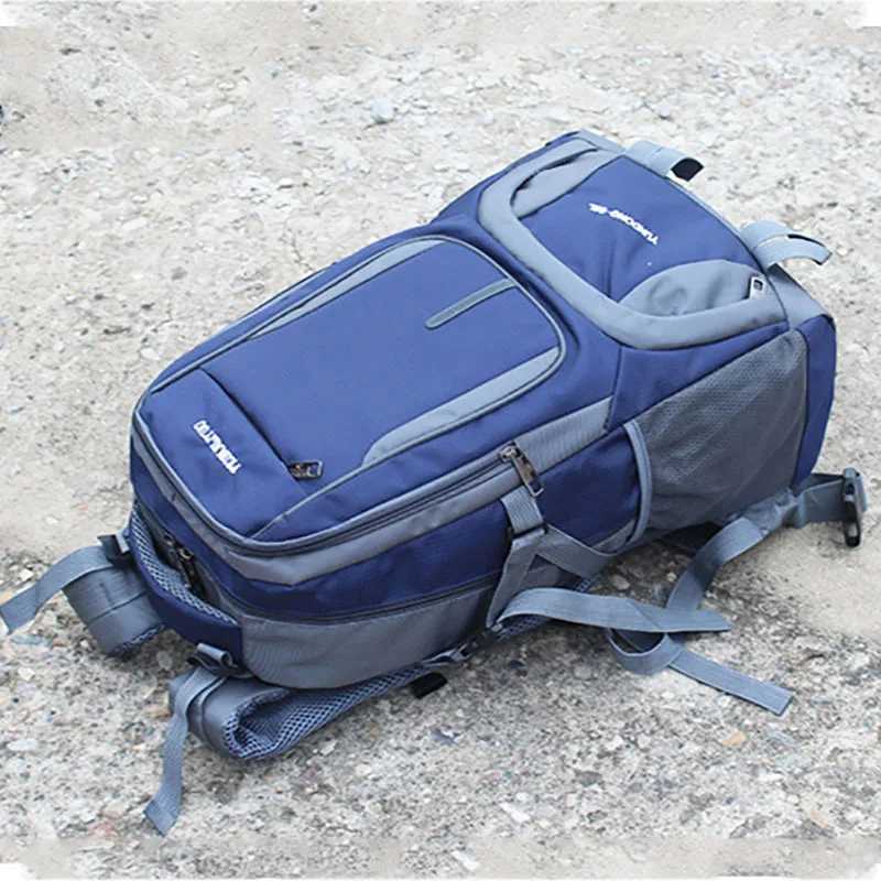 3 sizes Travel Backpack for Men Outdoor Hiking Backpack Nylon Pack Camping Bag Travel Trip Luggage Rucksack MountaineeringC250407