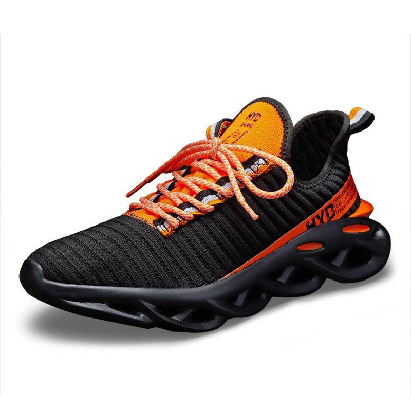 Free shipping designer trainers sneakers men orange white black red comfortable breathable outdoor leisure shoes 2025