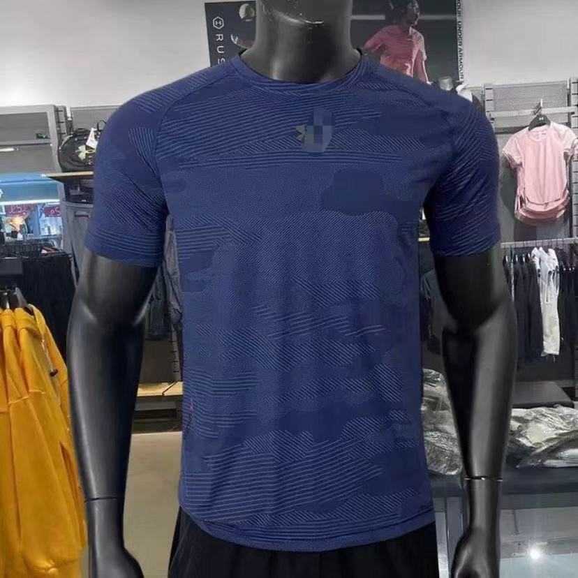Ice silk sports men summer short sleeve shorts casual loose running fast drying clothes fitness clothes thin summer J250402