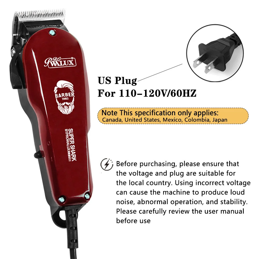 Adjustable Professional Corded Hair Clipper Hair Trimmer For Men 10W Electric Powerful Barber Shop Haircut Machine Tapering 251030