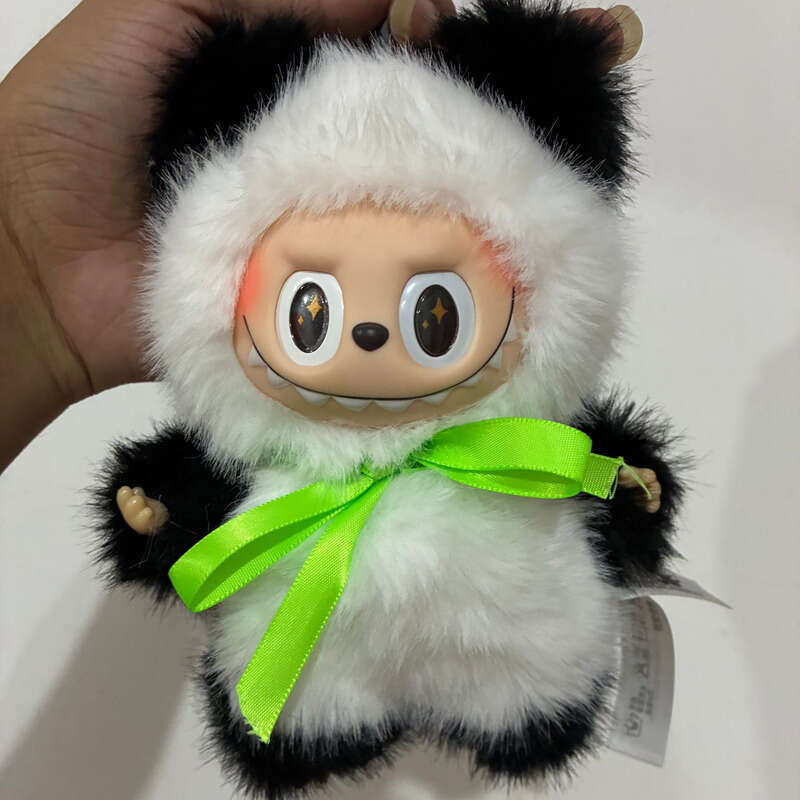 POP Mart LABUBU Bubble Mart Reborn Doll Plush Sugar Glue Panda Labubu Blind Box Toy Pendant Collection