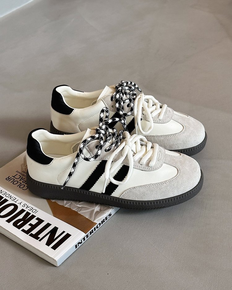 designer shoes 2025 German training women's shoes style for autumn and winter patchwork color casual sports shoes retro student sneakers