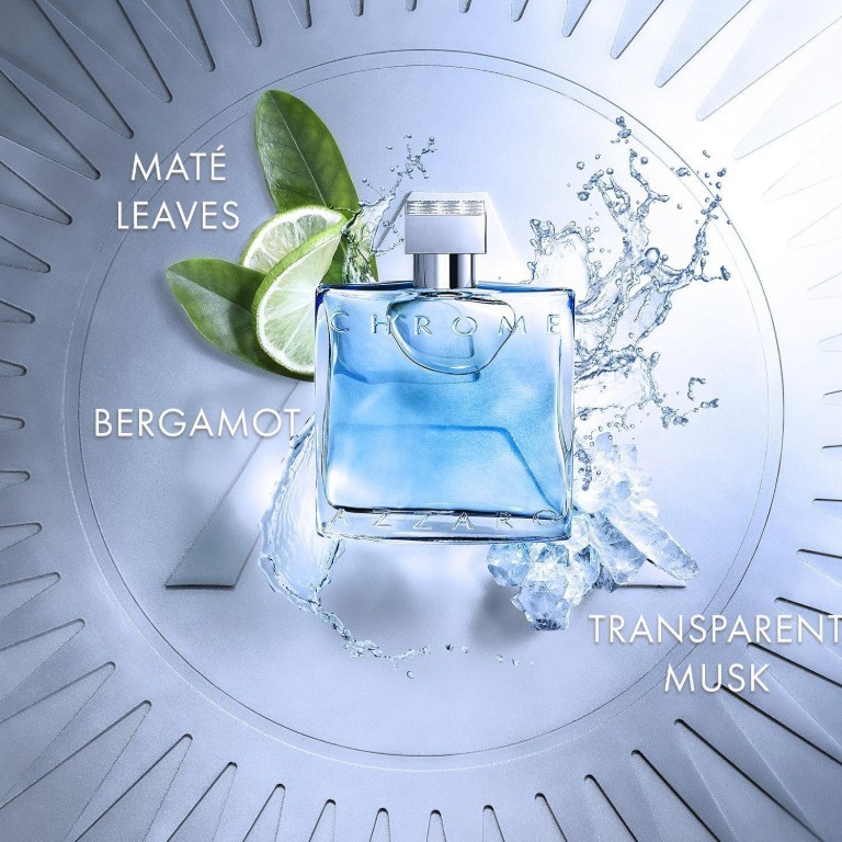 Popular Azaro Chrome Legend Chrome Element Men's Fresh Eau de Perfume Men's Fragrance 100ml Large Capacity Long-lasting Fragrance Fast Shipp