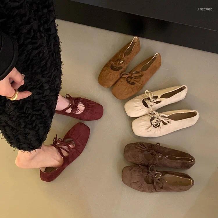 Casual Shoes Retro Woman Female Footwear Autumn Modis Ballet Flats Soft Dress Fall 2025 Ballerinas Winter Mary Janes Ballerina