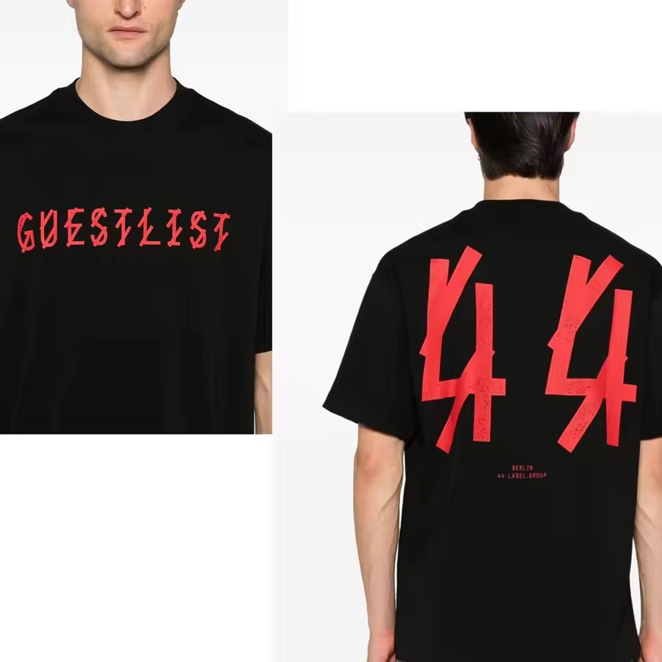 Men's T Shirts Graphic Printing 44 LABEL Brand Style Moto Rider T-shirt Year Gift Top Clothing Vintage Print Shirt In Tops Tees